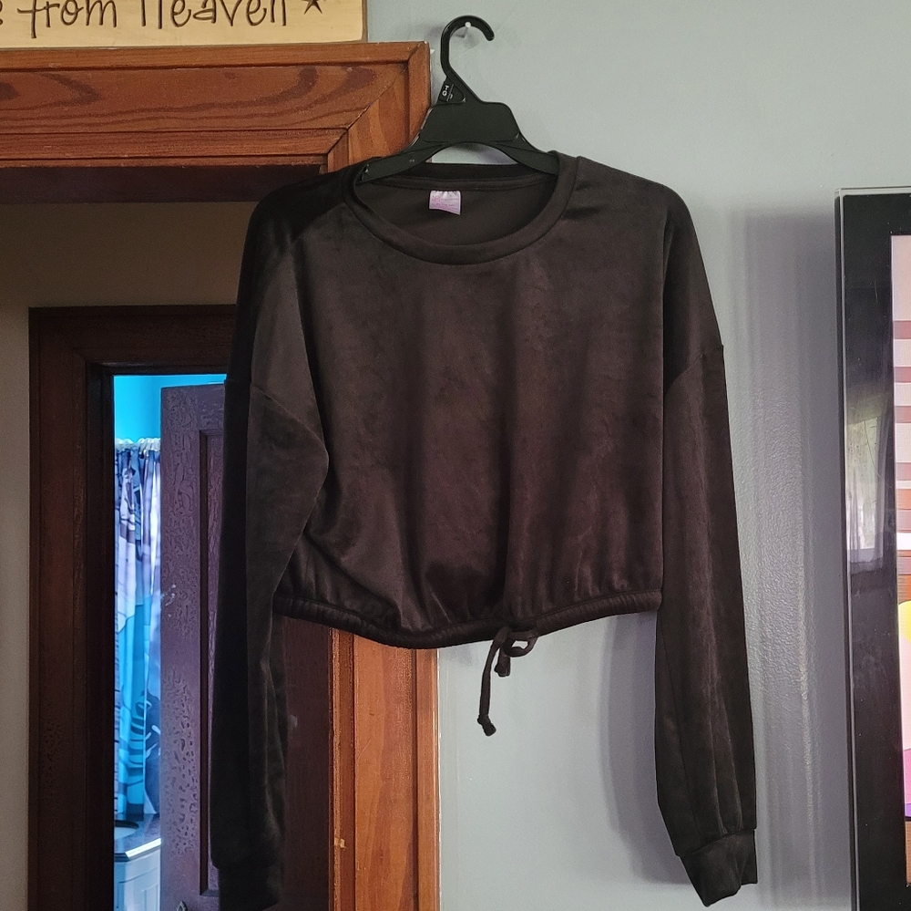 Black Long Sleeve Soft Top